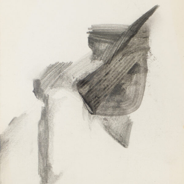 Suezo, Untitled, 2019, graphite and spray paint on paper, 29,7 x 21 cm