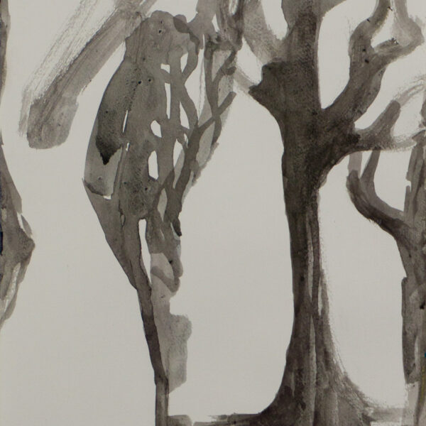 Suezo, Untitled, 2025, china ink on paper, 32 x 24 cm