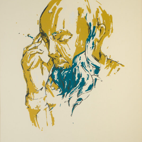 Suezo, Untitled, hand pulled 4 color screenprint on paper, 48,5 x 34 cm, ed.10