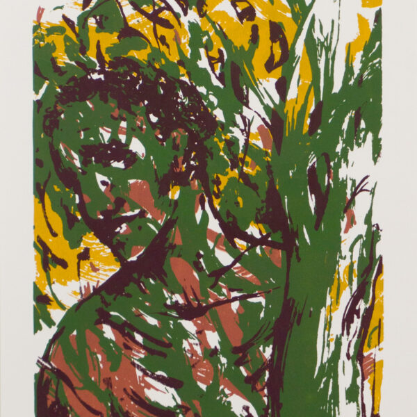 Suezo, Untitled, 2025, hand pulled 4 color screenprint on paper, 35 x 25 cm, ed. 26