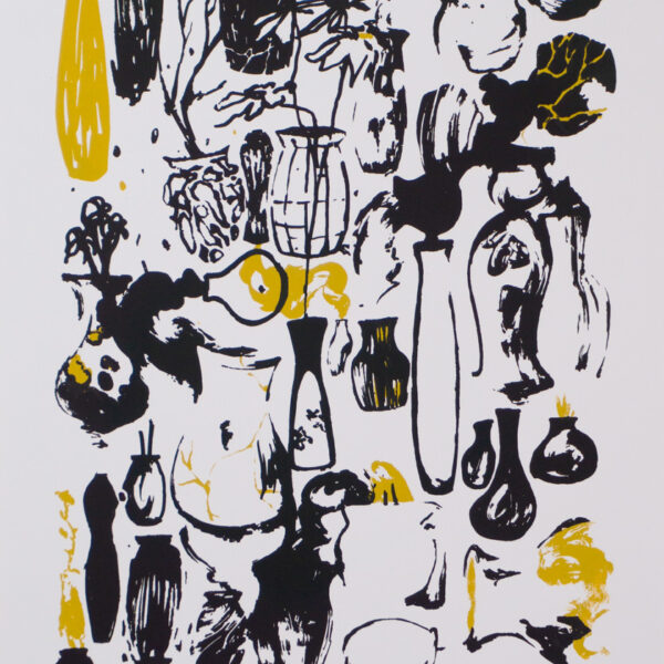 Suezo, Untitled, 2025, hand pulled 2 color screenprint on paper, 50 x 35 cm, ed.10
