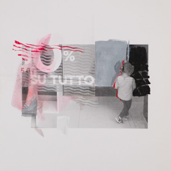 suezo, showcase, 2017, 18 overpainted photographs, handcrafted double frame shadow box, 32 x 23,3 x 5,5 cm