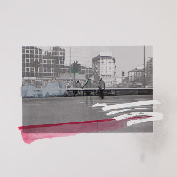 suezo, showcase, 2017, 18 overpainted photographs, handcrafted double frame shadow box, 32 x 23,3 x 5,5 cm