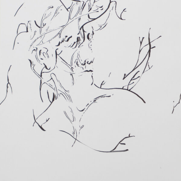 Suezo, Untitled, 2020, ink on paper, 19 x 15 cm