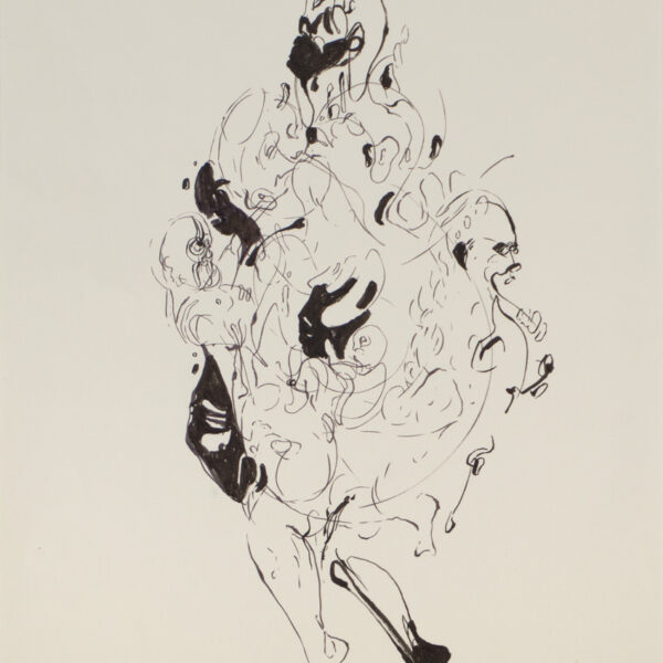 Suezo, Untitled, 2019, ink on paper, 29,7 x 21 cm