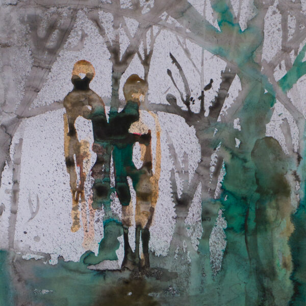 Suezo, Untitled, 2025, china ink and ink on paper, 70 x 50 cm