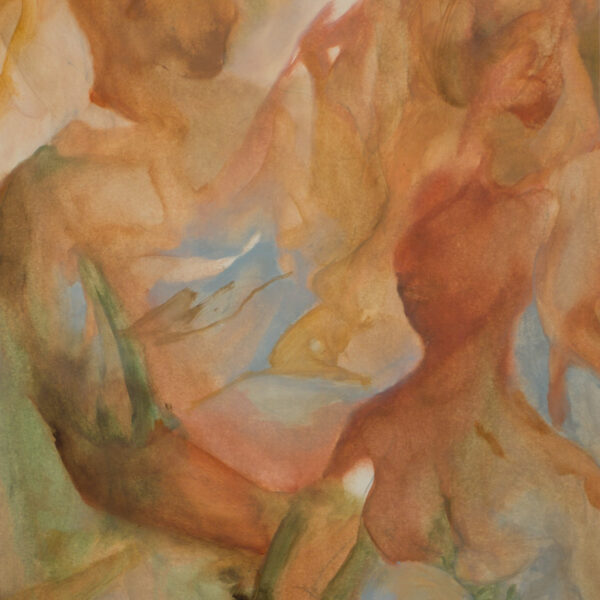 Suezo, Untitled, 2021, oil on paper, 70 x 50 cm