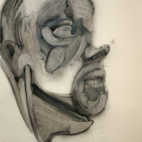 Suezo, Untitled, 2019, spray paint on paper, 142,5 x 102 cm