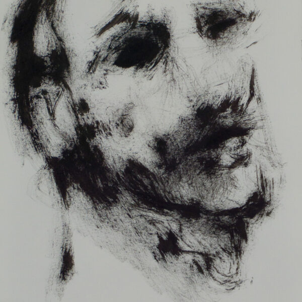Suezo, Untitled, 2025, china ink on paper, 28,2 x 21 cm