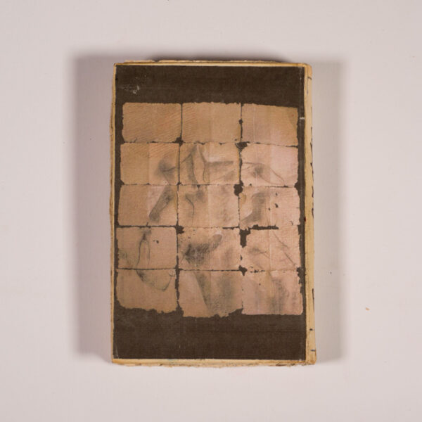 Suezo, Untitled, 2016, charcoal and colored pencil on artist handmade paper, handbound artist book, 26 pages, 16 x 10,5 x 2 cm